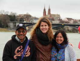 Tanja V. von PBI empfing die beiden in Basel