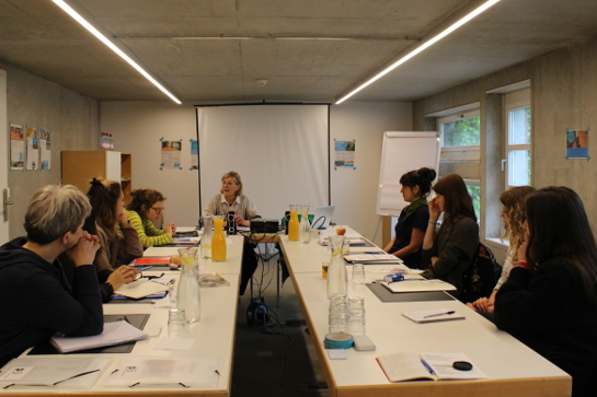 Atelier avec Martine Bourquin sur le stress et la sécurité