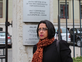Vor dem UN-Hochkommissariat für Menschenrechte