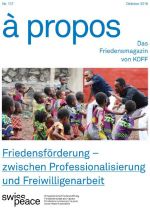 à propos- Das Friedensmagazin von KOFF, Oktober 2018