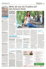 Mehr als nur ein Tropfen auf den heissen Stein