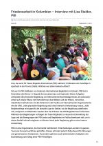 Friedensarbeit in Kolumbien – Interview mit Lisa Stalder, PBI