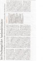 Im Dschungel der Auslandeinsätze