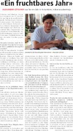 «Ein fruchtbares Jahr»