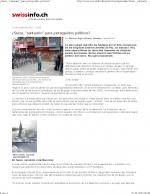 ¿Suiza, “santuario” para perseguidos políticos?