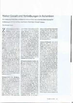 Weiter Gewalt und Vertreibungen in Kolumbien