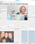 Einen kleinen Teil zum Frieden beitragen