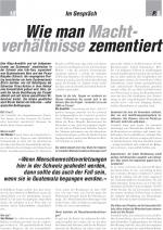 Wie man Machtverhältnisse zementiert