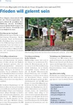 Frieden will gelernt sein